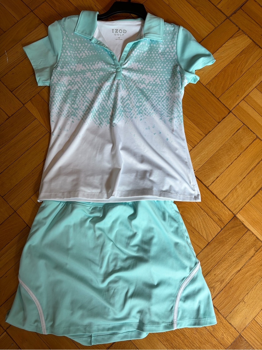 IZOD GOLF Women’s Med. Polo Shirt & Skort Golf Outfit! Pickleball. Athletic